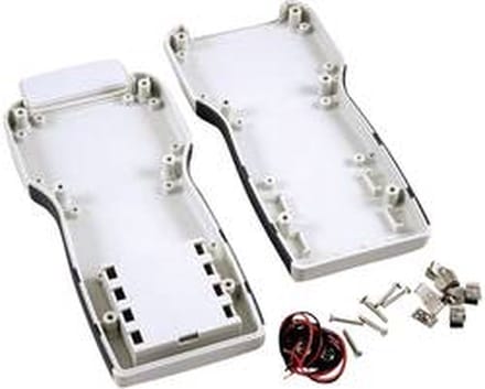 Hammond Electronics 1553TGYBAT Handbehuizing 210 x 100 x 32 ABS Grijs 1 stuk(s)