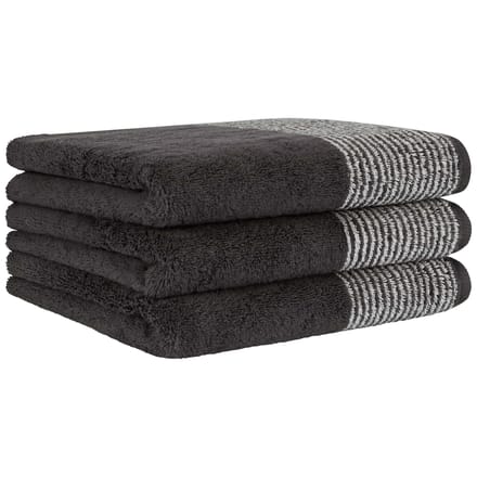 Cawoe Handdoek Luxury Home Two-Tone Een maat, 50x100 Set van 3