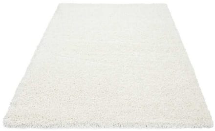 Hoogpolig vloerkleed, effen kleur: CRÈME 100x200 cm