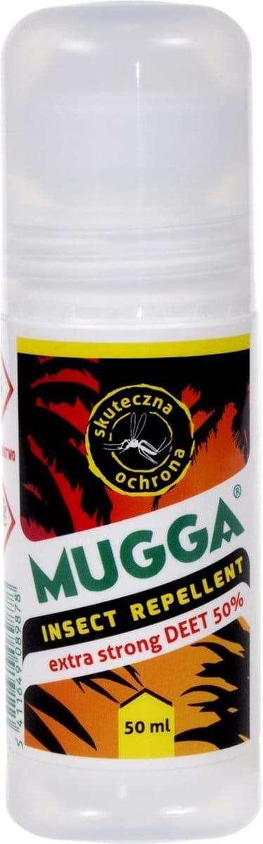 Mugga-afweermiddel tegen insecten in Roll-On 50% 50ml
