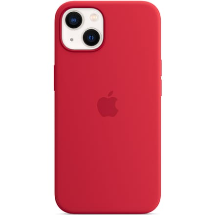 Silicone Backcover MagSafe voor de Apple iPhone 13 Mini - Red