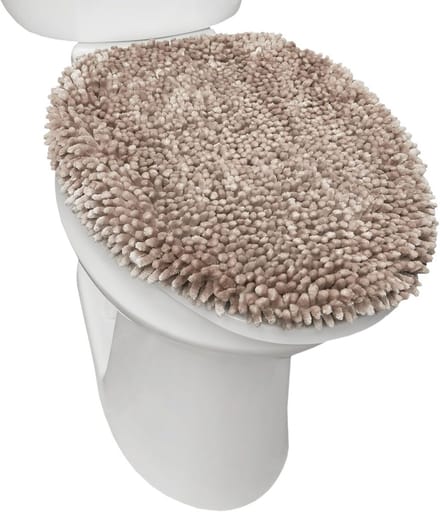 Luxe Pluche Chenille Toilet Deksel Cover - Machine Wasbaar - Ultra Zacht