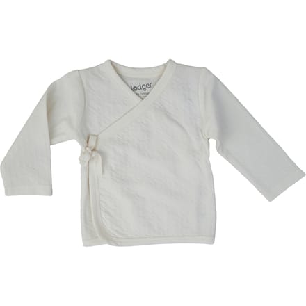 Overslag shirt maat 62 - Creme - 100% biologisch katoen - Elastisch