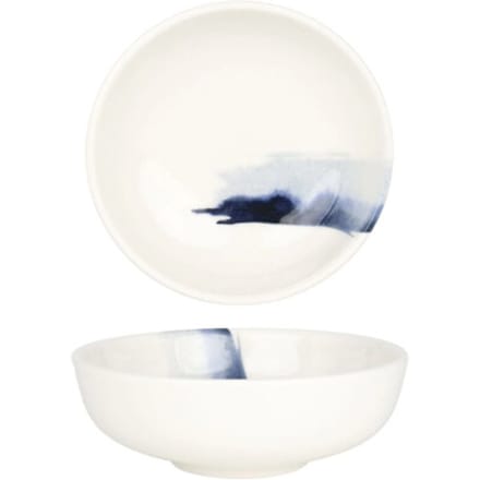 Bonna Kommetje - Blue Wave - Porselein - 14 cm (400cc) - set van 6