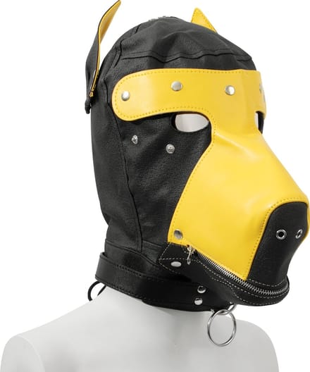 Banoch - Perra marrón - honden masker bruin - puppy play