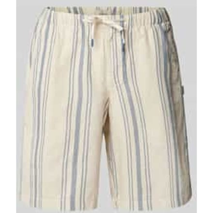 Korte regular fit broek met tunnelkoord, model 'MILES'