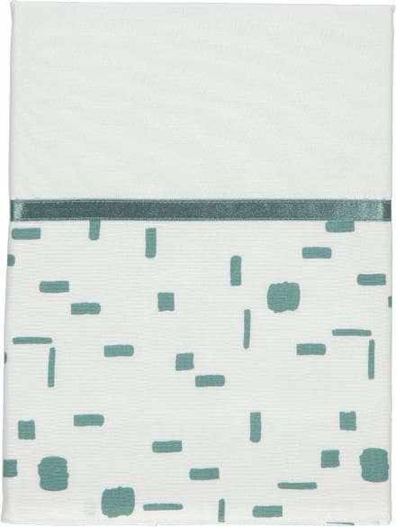 Briljant Baby Wieg Laken Art (met Bies) - 75x100 - Groen