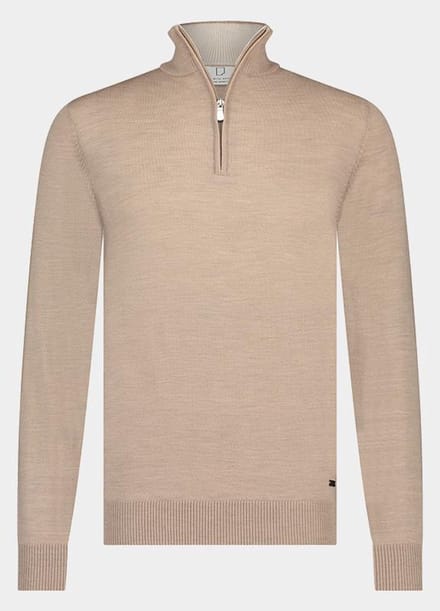 Born With Appetite Half Zip Beige Lux Pull Halfzip Merino BWA00005LU15/2500