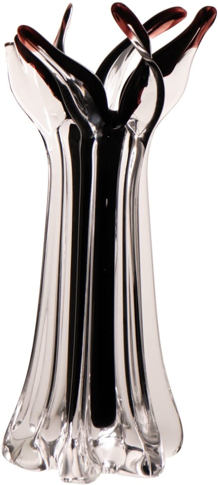J-Line vaas Serena - glas - zwart
