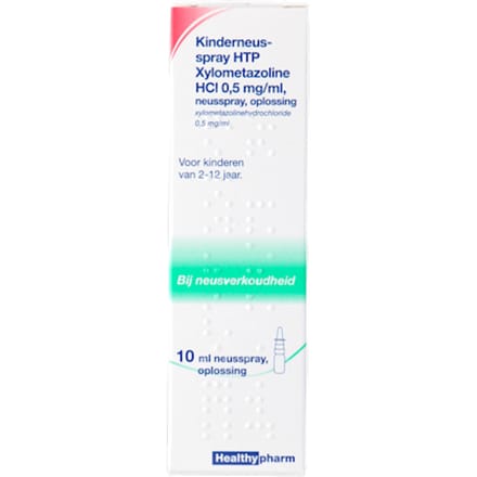 Healthypharm Kinder Neusspray Xylometazoline HCL 0,5 mg/ml - 1 x 10 ml