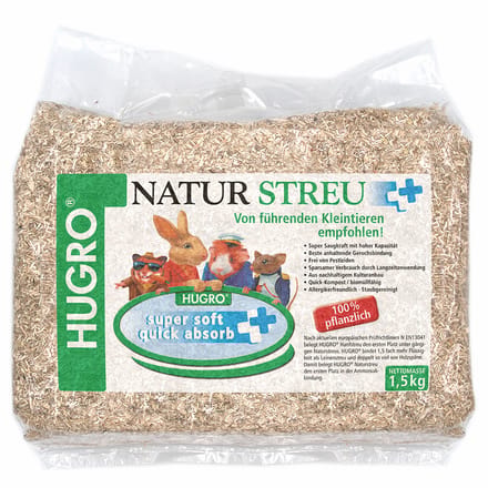 2x1,5kg Hugro Natuurstrooisel Knaagdier