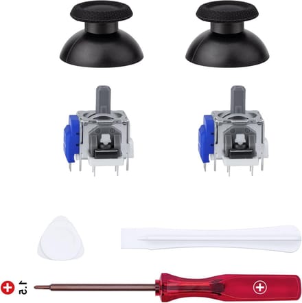 Elektromagnetische Joysticks Vervanging Tool voor PS5 Controller met 3D Analoge ThumbStick Cap en Accessoires voor DualSense en DualSense Edge