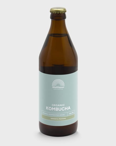Mattisson - Biologische Kombucha - Gember & Matcha - 500 ml