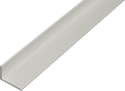 Aluminium Hoekprofiel 2 Meter Zilver Geanodiseerd 10x20x2 mm voor Doe-het-zelf en Constructie