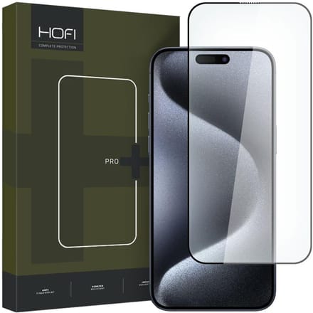 GEHARD - GLAS - HOFI GLAS PRO+ IPHONE - 15 - PRO - ZWART