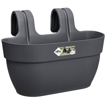 ELHO Balconniere Vibia Campana Easy Hanger Medium - L 24.1 x W 36 x H 26.5 cm - Noir - Avec réserve d'eau