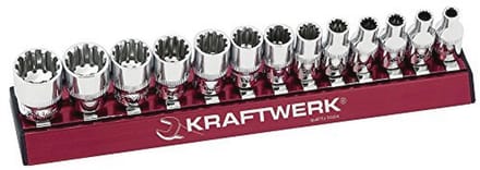 Combi dopsleutelset 1/4 inch voor professioneel gebruik