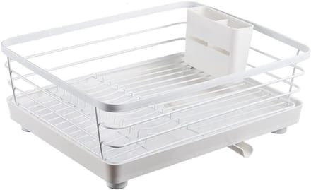 Afdruiprek Afwasrek - Keuken Organizer - Afwas Drogen - Draaibare Afvoer - 39.5 cm - Wit