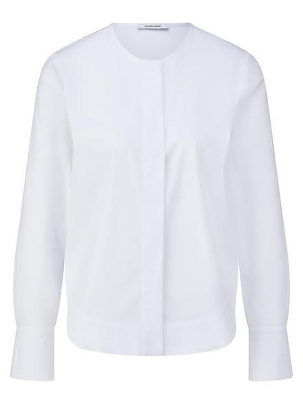 Lange blouse Van Peter Hahn wit