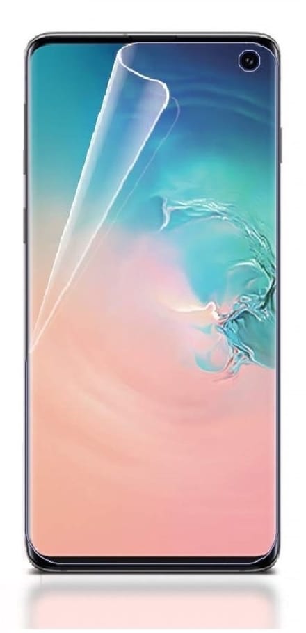 Ntech Screenprotector Geschikt voor Samsung Galaxy S10 PET Folie Screenprotector Full-screen | Fingerprint Unlocking film Clear
