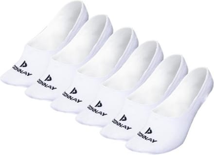 6-Pack Donnay - Footies - Antislip sokken - White (001) - maat 43-46