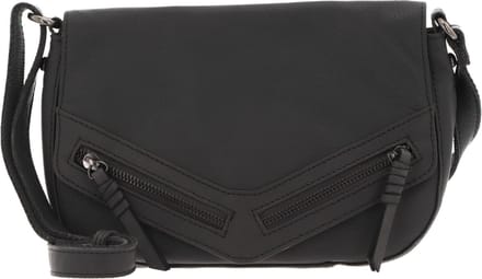 FREDsBRUDER Leren Schoudertas FB Crossbody Bag Dark Grey Grijs