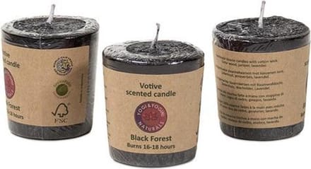 Geurkaarsje Votief Black Forest (3 stuks)