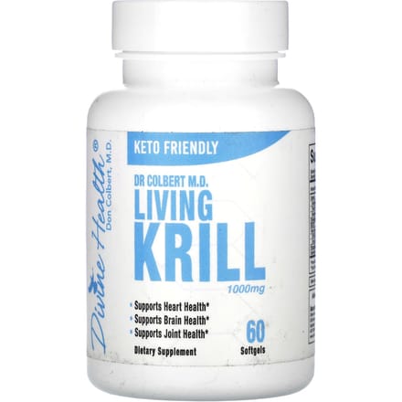 Divine Health, Living Krill, 500 mg, 60 capsules molles