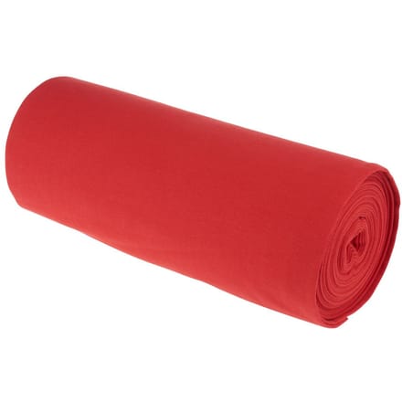 Jersey manchet stof "Uni" - Rood