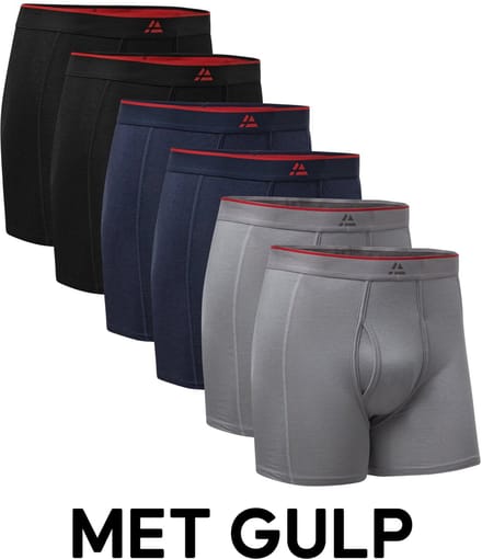 DANISH ENDURANCE Bamboe Boxershorts - Comfortabel Ademend Ondergoed - Heren - 6 paar - M