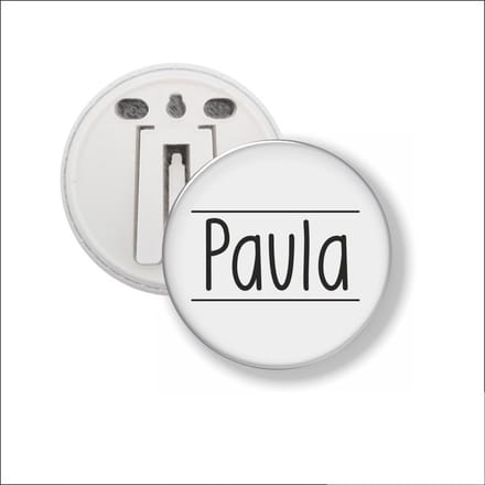 Button Met Clip 58 MM - Paula