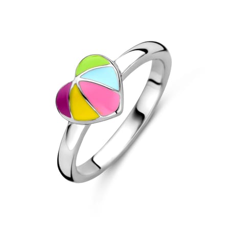 Gerhodineerd Zilver Ring Hart 1337764