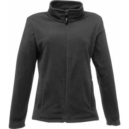 Regatta Dames/Dames Microfleece Full Zip Jas (Zwart)