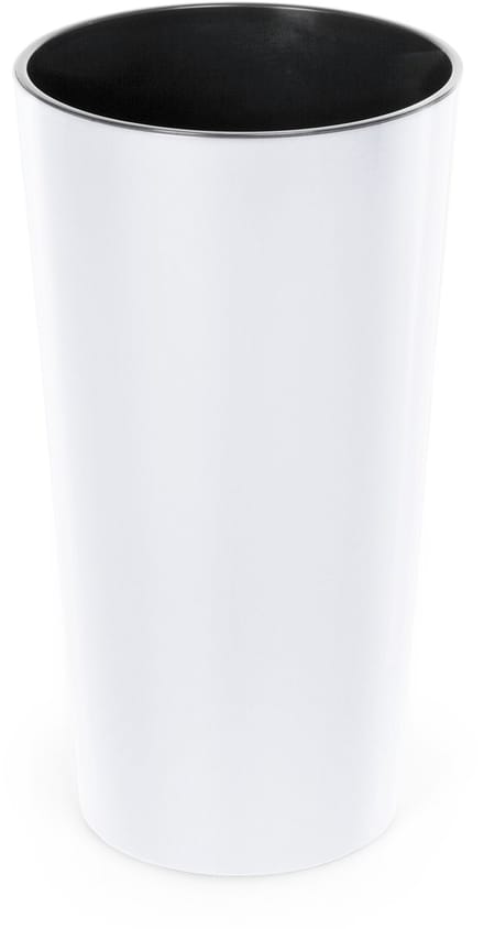 Lamela Witte Plastic Pot 19x19x36,4cm - Stijlvol en Duurzaam