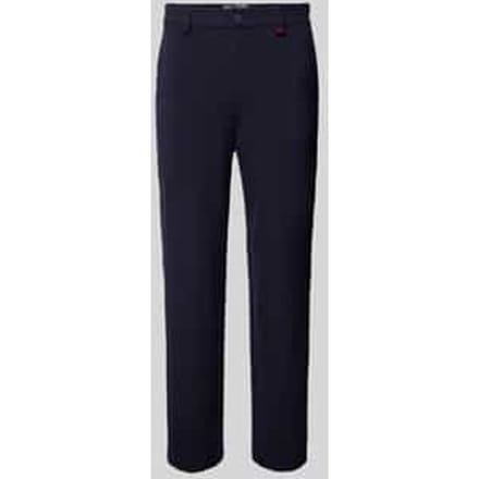 Regular fit broek met riemlussen, model 'Lennox'