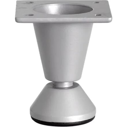Duraline Meubelpoot Met Voet 5cm Grijs Zilver