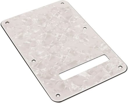 Fender 991323000 Stratocaster® back plate, 4-ply, white moto