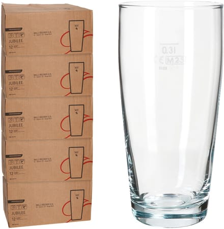 60-delige set bierglazen WILLIBECHER 0,3L geijkt van glas – 42097