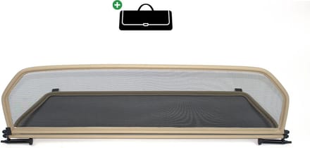 Windscherm Porsche 911/996/997 | 1998-2012 | incl. luxe opbergtas | Beige