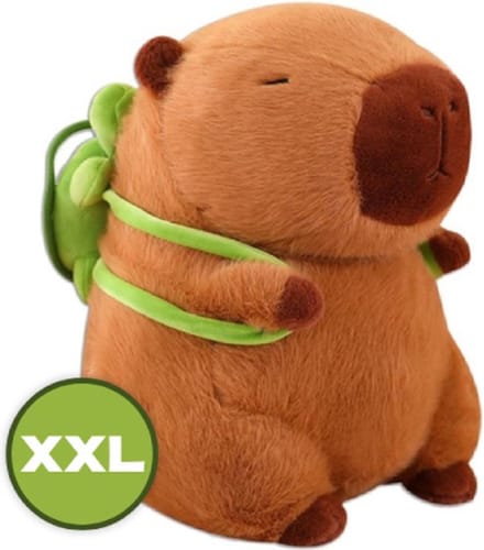 Capybara met Rugzak Pluche Knuffel XXL 70 cm - Capibara