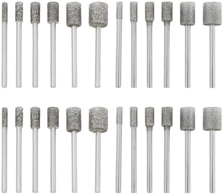 Dailygoods - Set van 24 Diamant Slijpbits voor Graveren en Polijsten