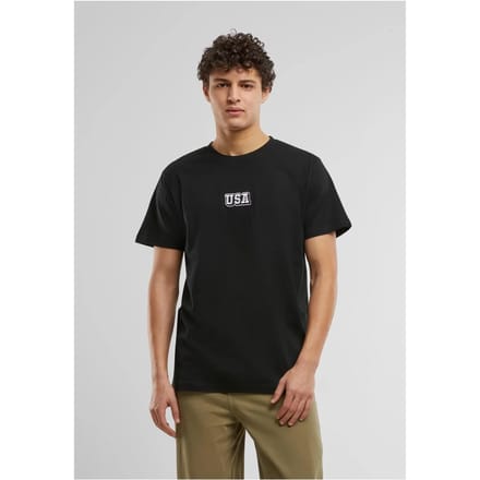 Mister Tee USA College Wording Patch T-shirt MT3697