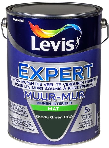 Levis - Expert Muur Binnen Mix - Shady Green C80 - Mengverf - 5 L