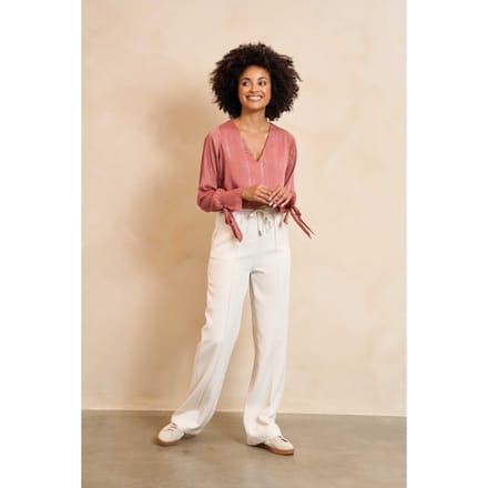Lofty Manner Broek Trouser Serin Ra201 1 115 Ecru Dames Maat - XS