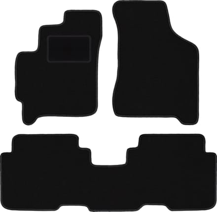 Zwarte veloursmatten voor: Kia Carens I minivan (1999-2006)