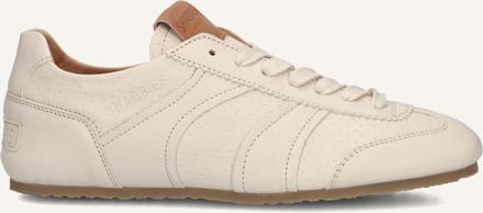 Shabbies Amsterdam - Ciska Base Sneaker Leer Gebroken Wit - Maat 38