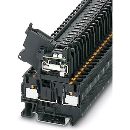Phoenix Contact 3207908 Zekering-serieklem 6.2 mm Snelaansluiting Zwart 50 stuk(s) Piece