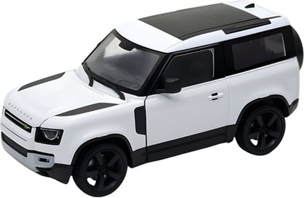 Welly Modelauto / speelgoedauto - Land Rover Defender 2020 - wit - 8 x 8 x 18 cm - schaalmodel