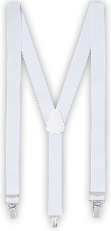 Witte bretels voor volwassenen