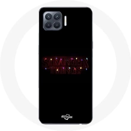 Coque pour Oppo A93 Stranger Things Affiche Logo Joyeux noël
